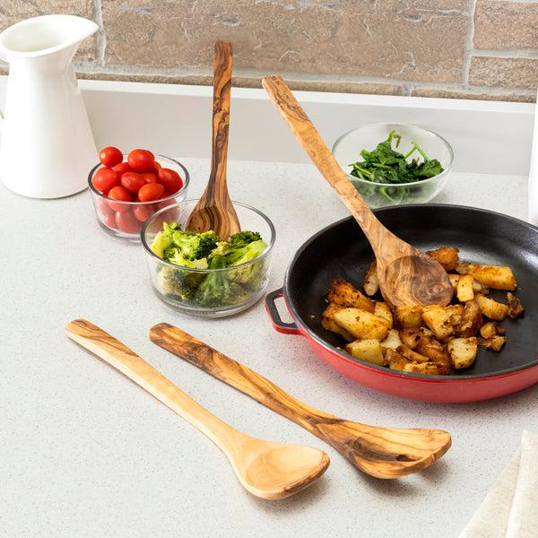 French Home French Home Olive Wood 4 Piece Hostess Serving Set