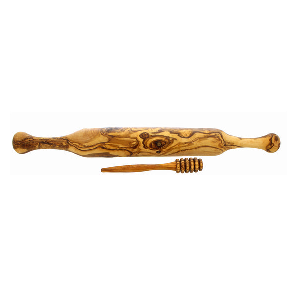 French Home French Home Olive Wood Rolling Pin And Honey Dripper