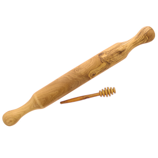 french home French Home Olive Wood Rolling Pin and Honey Dripper