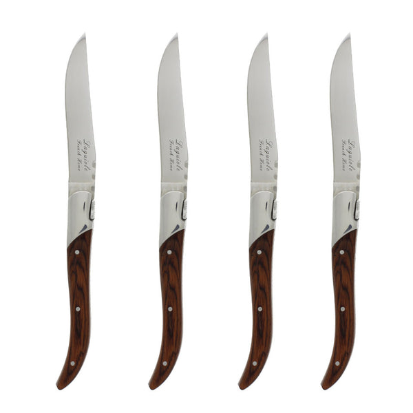 french home French Home Set of 4 Laguiole Connoisseur Rosewood Steak Knives french home French Home Set of 4 Laguiole Connoisseur Rosewood Steak Knives