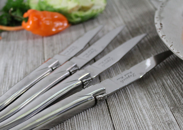 French Home French Home Set Of 4 Laguiole Connoisseur Stainless Steel Steak Knives