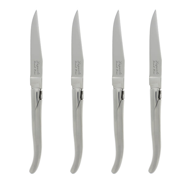 french home French Home Set of 4 Laguiole Connoisseur Stainless Steel Steak Knives