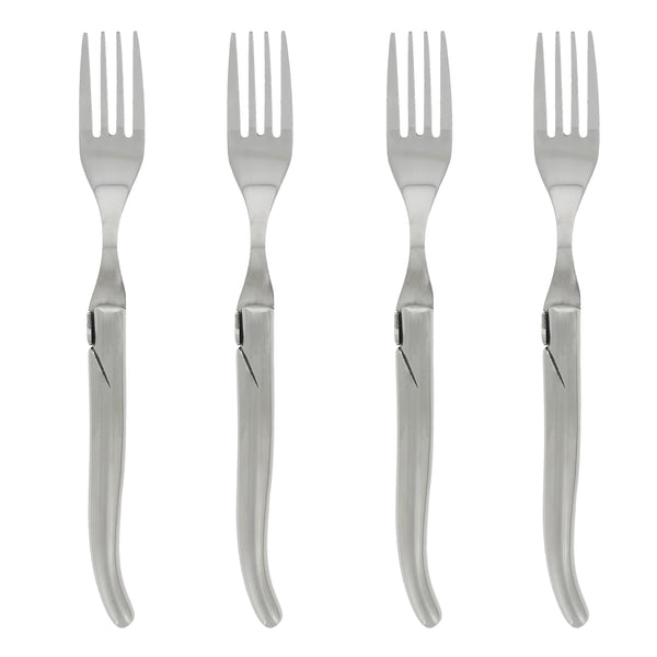 french home French Home Set of 4 Laguiole Connoisseur Stainless Steel Steak Forks