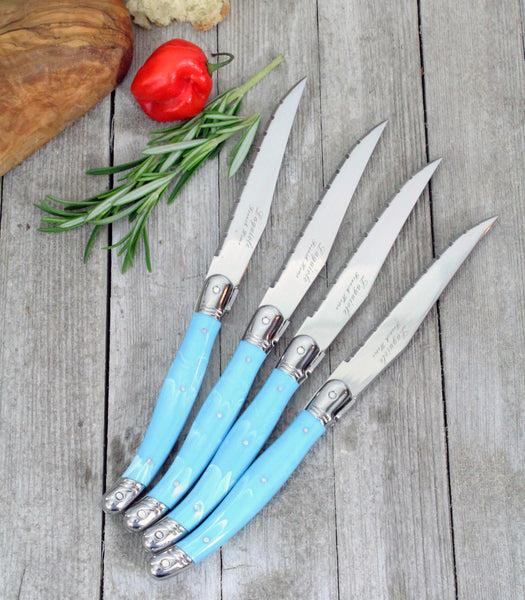 French Home French Home Set Of 4 Laguiole Faux Turquoise Steak Knives