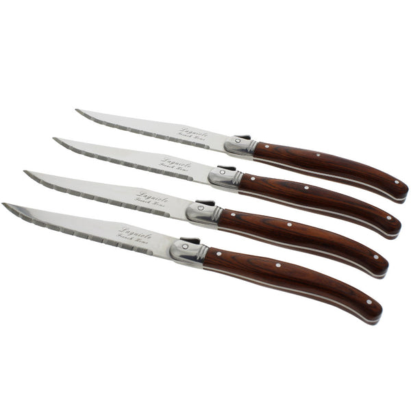 French Home French Home Set Of 4 Laguiole Pakkawood Steak Knives