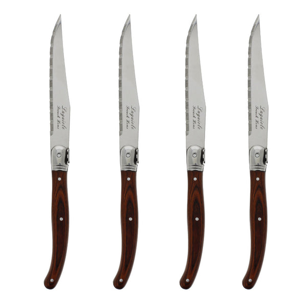 french home French Home Set of 4 Laguiole Pakkawood Steak Knives