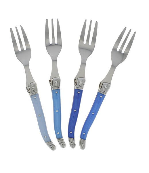 french home French Home Set of 4 Laguiole Shades of Blue Cake Forks french home French Home Set of 4 Laguiole Shades of Blue Cake Forks