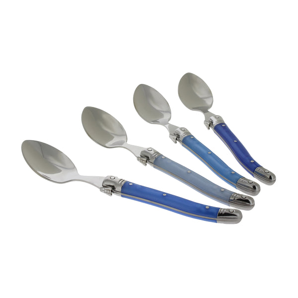 French Home French Home Set Of 4 Laguiole Shades Of Blue Coffee Spoons