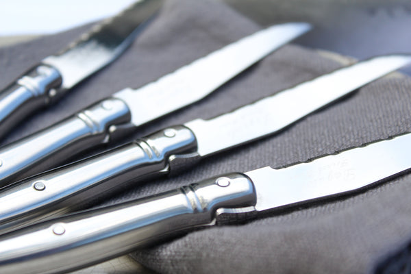 French Home French Home Set Of 4 Laguiole Stainless Steel Steak Knives