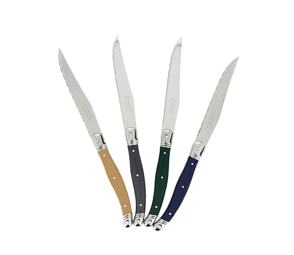 French Home French Home Set Of 4 Laguiole Steak Knives Earth Tones