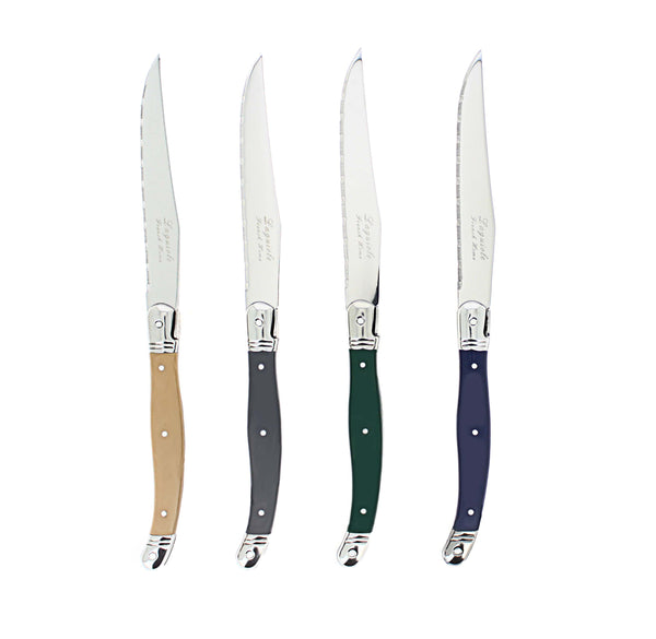 French Home French Home Set Of 4 Laguiole Steak Knives Earth Tones
