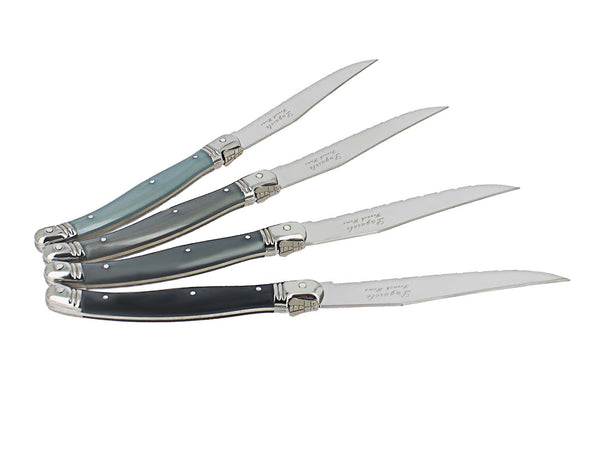 French Home French Home Set Of 4 Laguiole Steak Knives Shades Of Grey
