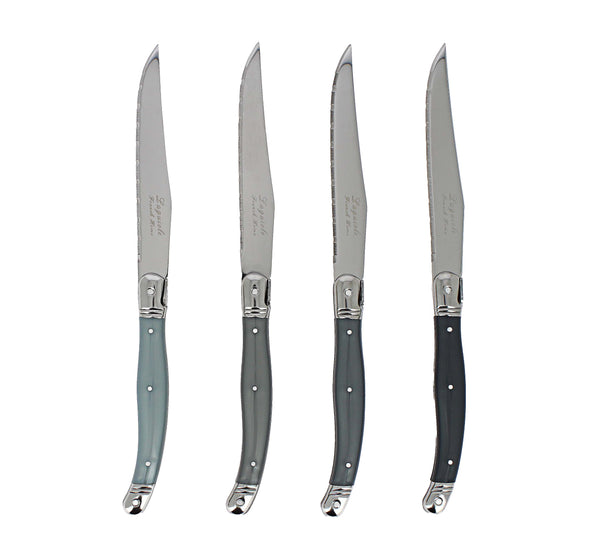 French Home French Home Set Of 4 Laguiole Steak Knives Shades Of Grey