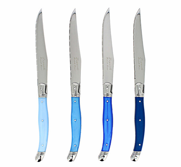 french home French Home Set of 4 Laguiole Steak Knives Shades of Blue