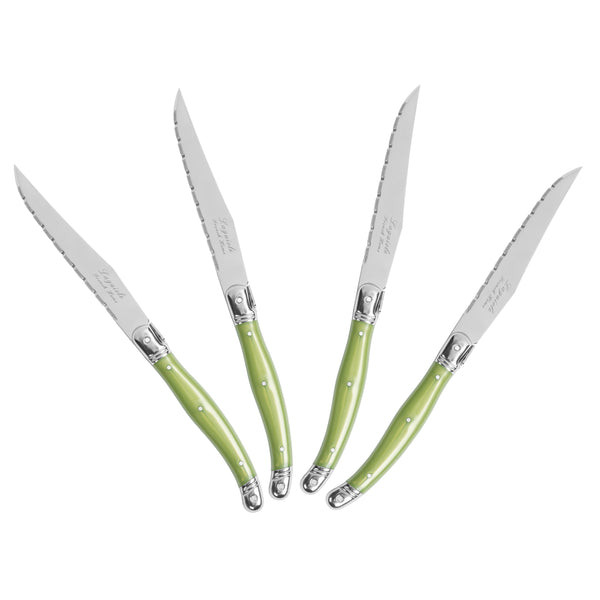 French Home French Home Set Of 4 Laguiole Steak Knives Spring Green