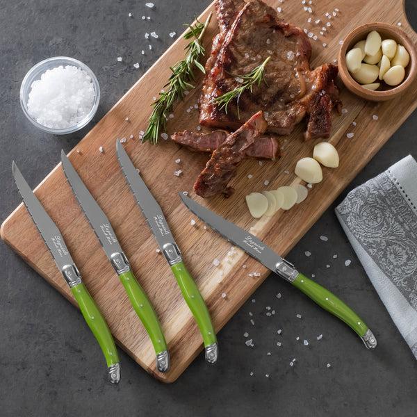 French Home French Home Set Of 4 Laguiole Steak Knives Spring Green
