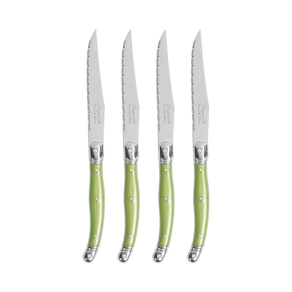 french home French Home Set of 4 Laguiole Steak Knives Spring Green