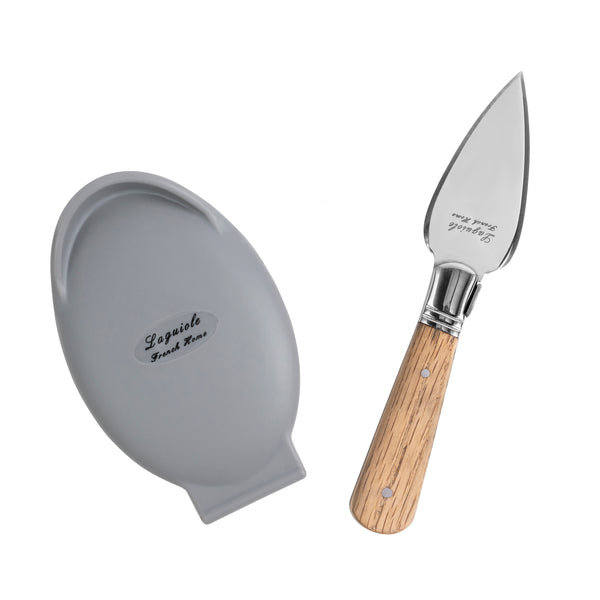 French Home French Home Set Of Laguiole Oyster Shucking Knife And Silicone Holder