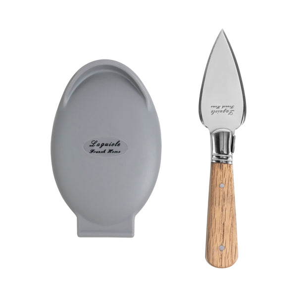 french home French Home Set of Laguiole Oyster Shucking Knife and Silicone Holder