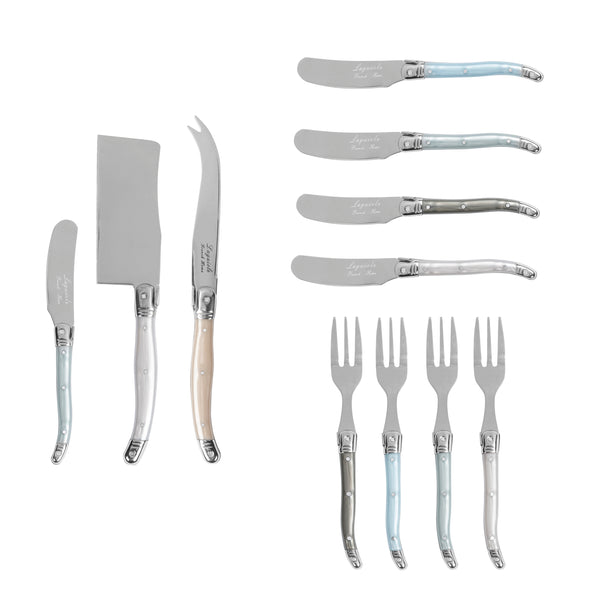 french home French Home Ultimate 11-Piece Laguiole Charcuterie Set with Mother of Pearl Handles