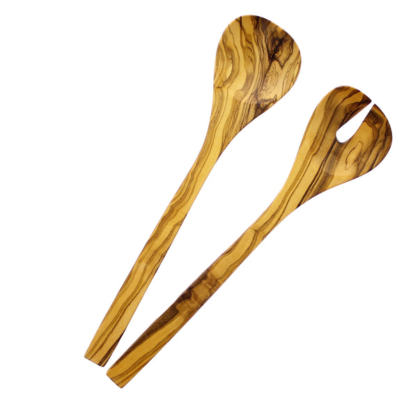 French Home French Home Vintage Recycled Glass Multi-Purpose Serving Bowl & Olive Wood Servers