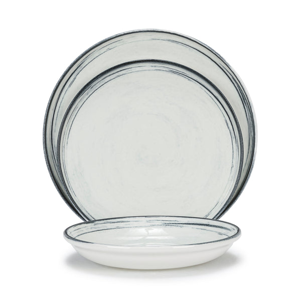 French Home French Home Water's Edge Porcelain 12-Piece Dinnerware Set