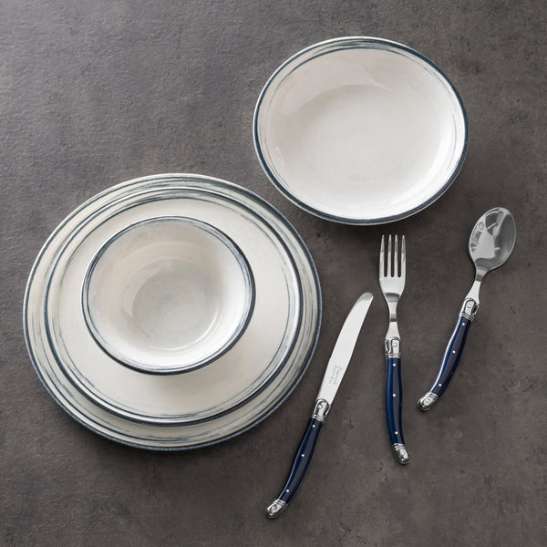 French Home French Home Water's Edge Porcelain 12-Piece Dinnerware Set