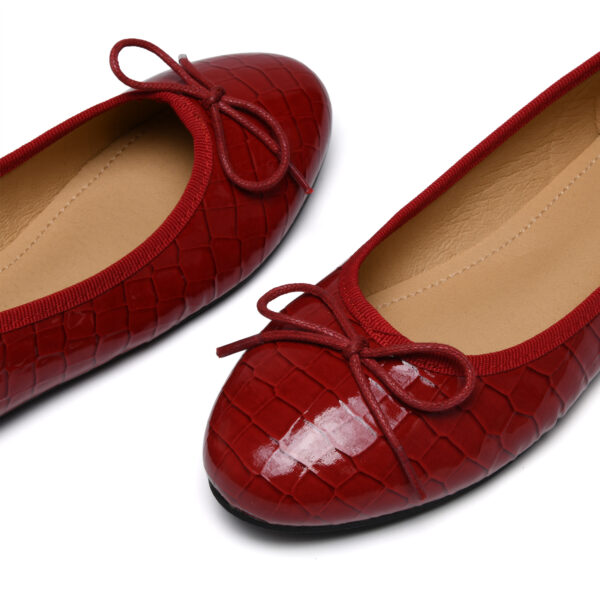 French Sole Amelie Rasberry Red Patent Crocodile (AML886)