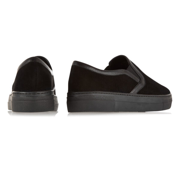 French Sole Board Walker Black Velvet Skull Embroidery (BW45)