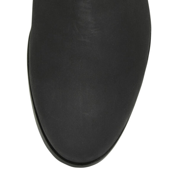 French Sole Charlotte Black Nubuck Jaguar Calf Hair (CHA04)