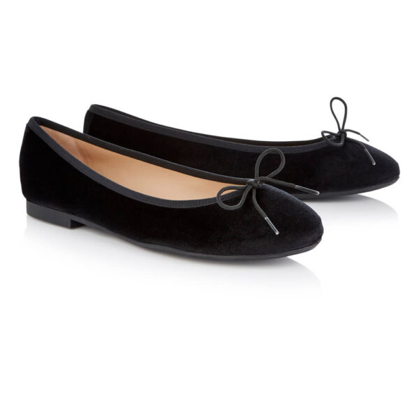 French Sole Amelie Black Velvet (AML1260)