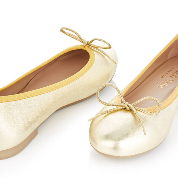 French Sole Amelie Gold Leather (AML212)