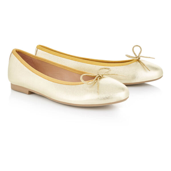 French Sole Amelie Gold Leather (AML212)