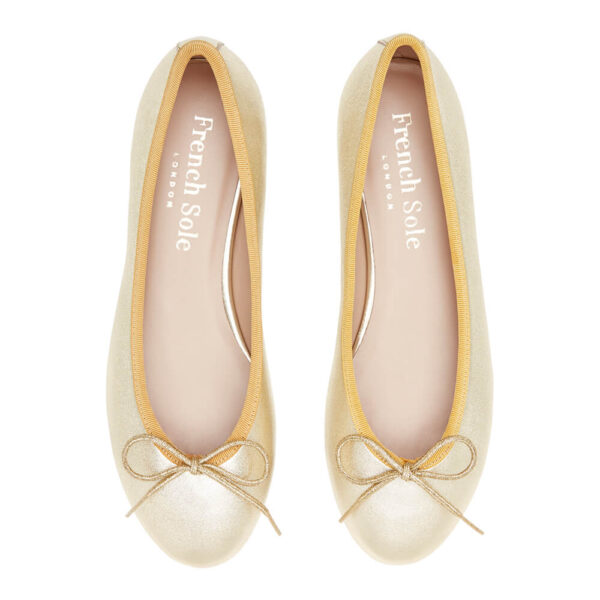 french sole Amelie Gold Leather (AML212)
