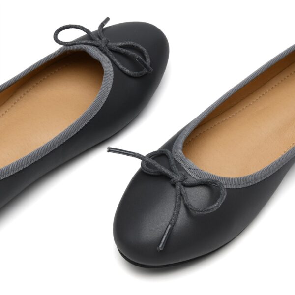 French Sole Amelie Grey Leather (AML1255)