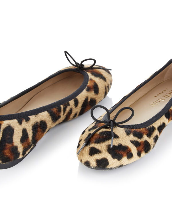 French Sole Amelie Leopard Hair Leather (AML425)