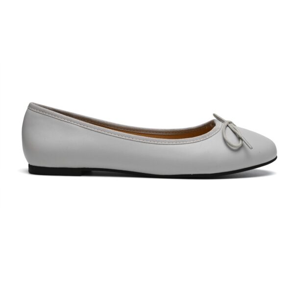 French Sole Amelie Light Grey Leather (AML31)