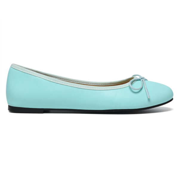 French Sole Amelie Mint Green Leather (AML257)