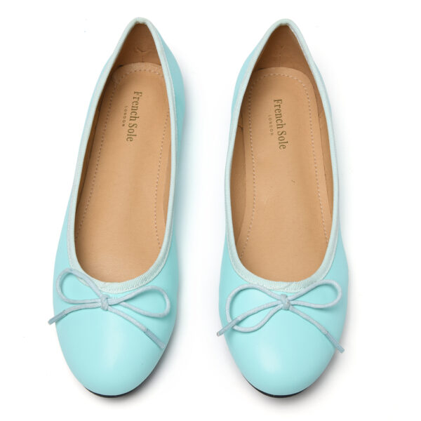 french sole Amelie Mint Green Leather (AML257)