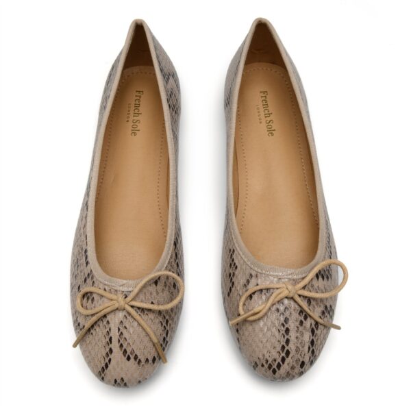 French Sole Amelie Nude Python Leather (AML1261)