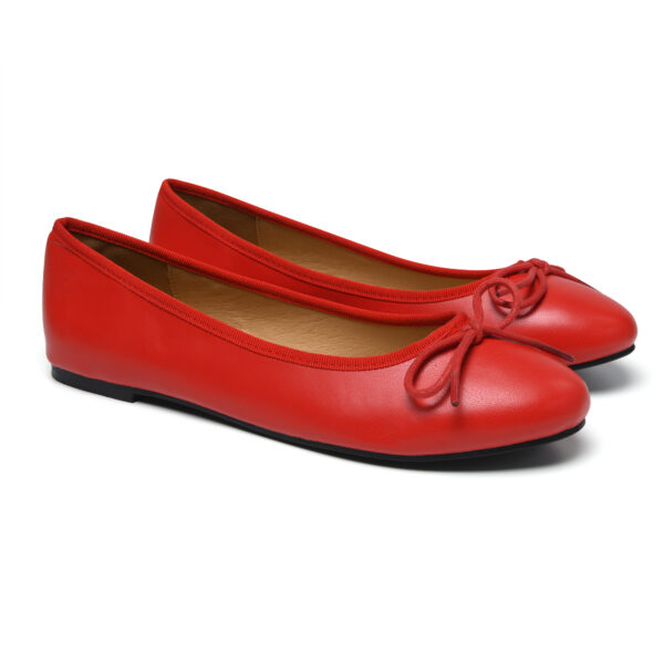 French Sole Amelie Red Leather (AML214)