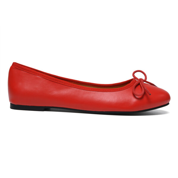 French Sole Amelie Red Leather (AML214)