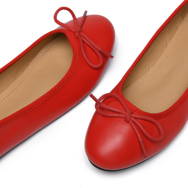 French Sole Amelie Red Leather (AML214)