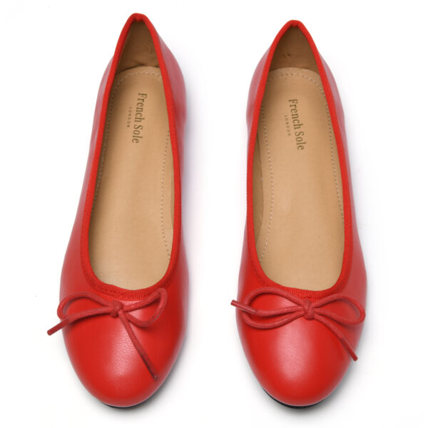 french sole Amelie Red Leather (AML214)