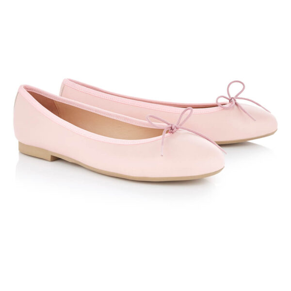 French Sole Amelie Rose Pink Leather (AML1256)