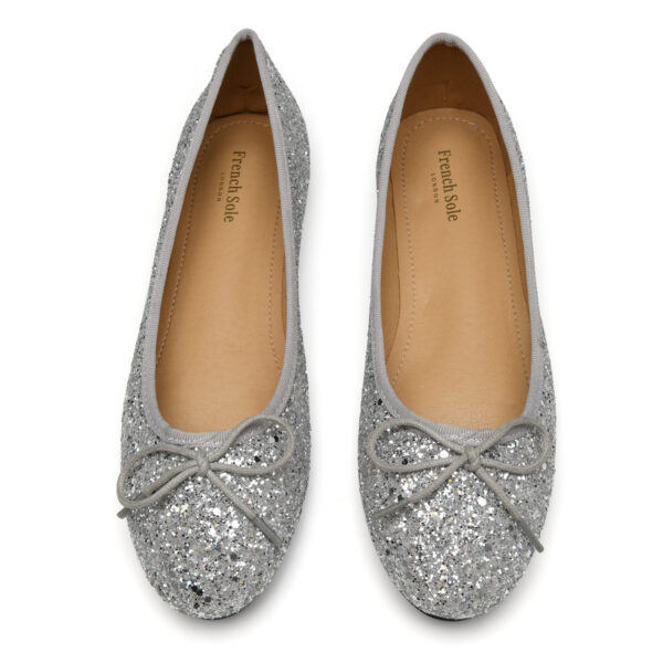 French Sole Amelie Silver Glitter (AML517)