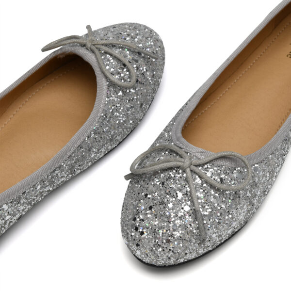 French Sole Amelie Silver Glitter (AML517)
