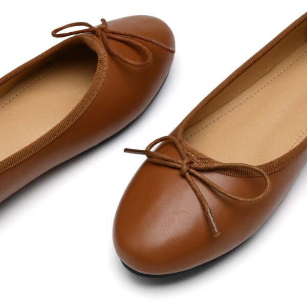 French Sole Amelie Tan Leather (AML858)