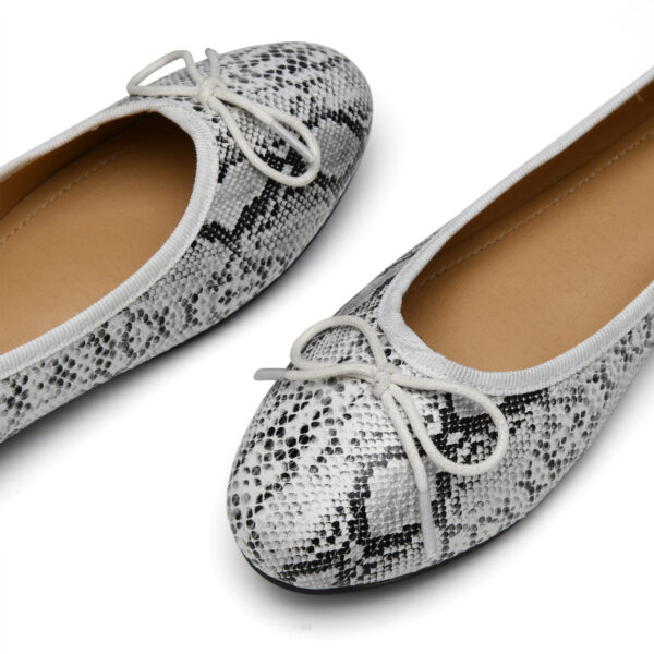 French Sole Amelie White Python (AML1122)