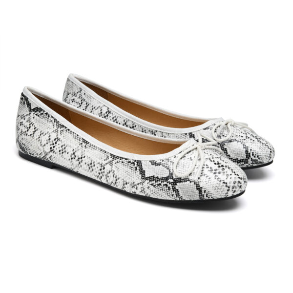 French Sole Amelie White Python (AML1122)